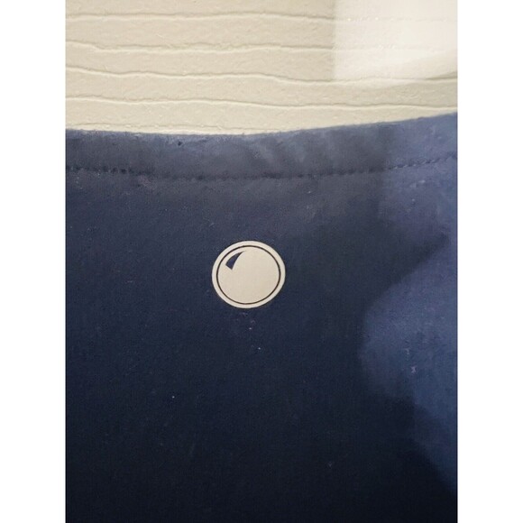 Yogalicious Women's Blue Navy Cropped Tank Top Size M Poly Spandex Stretch S/M - Picture 4 of 4